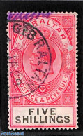 Gibraltar 1925 5sh, Used, Used Stamps - Gibraltar