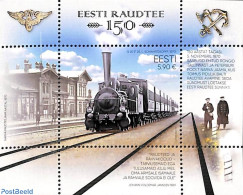Estonia 2020 Railways S/s, Mint NH, Transport - Railways - Treni