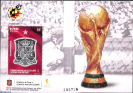 Spain 2020 Football Federation S/s, Mint NH, History - Sport - Coat Of Arms - Football - Unused Stamps