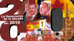 Spain 2020 The 2010 Generation S/s, Mint NH, History - Sport - Kings & Queens (Royalty) - Football - Unused Stamps