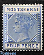 Montserrat 1884 4d, WM CA-Crown, Used Stamps - Other & Unclassified