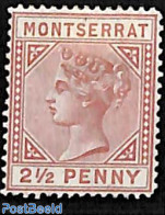 Montserrat 1880 2.5d, WM CC-Crown, Stamp Out Of Set, Unused (hinged) - Other & Unclassified