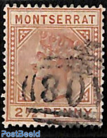 Montserrat 1884 2.5d, WM CA-Crown, Used, Used Stamps - Autres & Non Classés