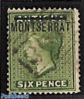 Montserrat 1876 6d, Used, Used Stamps - Altri & Non Classificati