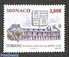 Monaco 2020 Torigni Palace 1v, Mint NH, Art - Castles & Fortifications - Unused Stamps