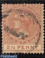 Saint Kitts/Nevis 1882 2.5d, WM CA-Crown, Used, Used Stamps - Autres & Non Classés