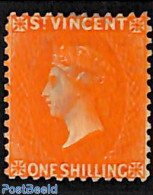 Saint Vincent 1882 1sh, WM CA-Crown, Perf. 12, Unused (hinged) - St.Vincent (1979-...)