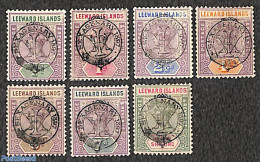 Leeward Islands 1897 Victoria Diamond Jubilee 7v, Shortset, Unused (hinged), History - Kings & Queens (Royalty) - Familles Royales