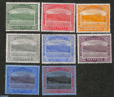 Dominica 1921 Definitives 8v, Unused (hinged) - Dominicaanse Republiek