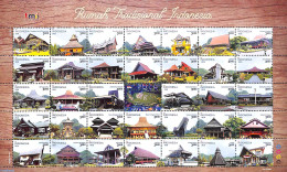 Indonesia 2020 Rumah, Mini Indonesia 34v M/s, Mint NH, Various - Tourism - Indonésie