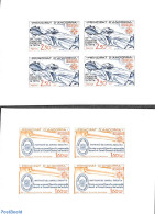 Andorra, French Post 1982 Europa 2v, Imperforated Blocks M/s With 4 Stamps, Mint NH, History - Europa (cept) - History - Neufs