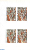 Andorra, French Post 1984 Religious Art 1v, Imperforated Block M/s With 4 Stamps, Mint NH, Religion - Religion - Ungebraucht