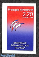 Andorra, French Post 1989 French Revolution 1v, Imperforated, Mint NH - Ongebruikt