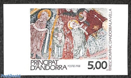 Andorra, French Post 1988 Religious Art 1v, Imperforated, Mint NH, Religion - Religion - Art - Paintings - Ongebruikt