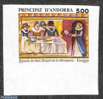 Andorra, French Post 1989 Religious Art 1v, Imperforated, Mint NH, Religion - Religion - Art - Paintings - Unused Stamps