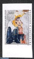 Andorra, French Post 1990 Religious Art 1v, Imperforated, Mint NH, Religion - Religion - Art - Paintings - Unused Stamps