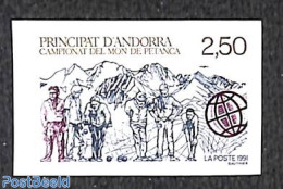 Andorra, French Post 1991 Petanque World Championships 1v, Imperforated, Mint NH, Sport - Sport (other And Mixed) - Unused Stamps