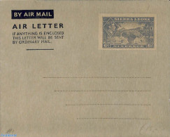 Sierra Leone 1950 Aerogramme 6d, Unused Postal Stationary - Other & Unclassified