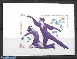 Russia, Soviet Union 1980 Imperforated, Stamp Out Set., Mint NH, Sport - Skating - Ungebraucht