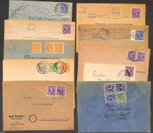 Germany, Federal Republic 1946 Lot With 10 Post-war Postal History Covers Or Cards Deutsche Post, Postal History - Lettres & Documents