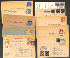 Germany, Federal Republic 1946 Lot With 10 Post-war Postal History Covers Or Cards Deutsche Post, Postal History - Storia Postale