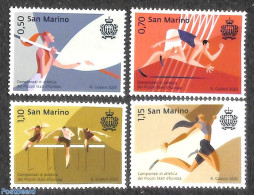 San Marino 2020 European Small Countries Athletic Games 4v, Mint NH, Sport - Athletics - Sport (other And Mixed) - Ungebraucht