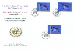 ONU 2001 FDC Enveloppe Premier Jour Prix Nobel De La Paix FDC - Altri & Non Classificati