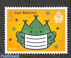 San Marino 2021 Pro ISS 1v, Mint NH, Health - Health - Corona/Covid19 - Ungebraucht