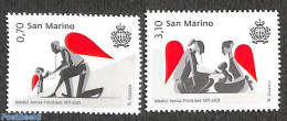 San Marino 2021 50 Years Doctors Without Borders 2v, Mint NH, Health - Health - Ungebraucht