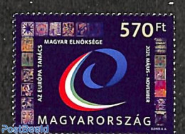 Hungary 2021 Chairmanship Of European Council 1v, Mint NH, History - Europa Hang-on Issues - Ungebraucht