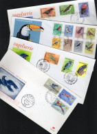 FDC  4 Suriname  Birds  Oiseaux - Verzamelingen, Voorwerpen & Reeksen