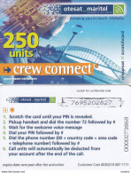 GREECE - OTESAT Maritel Satellite Prepaid Card 250 Units, Exp.date 1 Year After First Use, Used - Greece