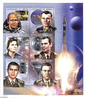 Guinea, Republic 1999 Astronauts 6v M/s, Mint NH, Transport - Space Exploration - Altri & Non Classificati