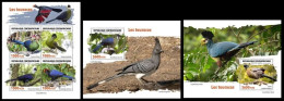 Central Africa 2023 Turacos. (615) OFFICIAL ISSUE - Andere & Zonder Classificatie
