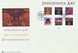 ONU 2003 NY Enveloppe Premier Jour Art Autochtone FDC - Other & Unclassified
