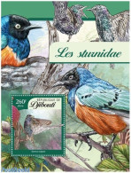 Djibouti 2016 Starlings, Mint NH, Nature - Birds - Gibuti (1977-...)