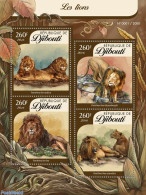 Djibouti 2016 Lions, Mint NH, Nature - Cat Family - Gibuti (1977-...)