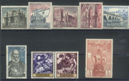 SPAIN - 1964/66 - DIFFERENT STAMPS SET OF 9, MM (*). - Neufs