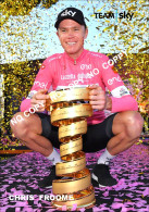 PHOTO CYCLISME REENFORCE GRAND QUALITÉ ( NO CARTE ) CHRIS FROOME VAINQUEUR GIRO 2018 - Cyclisme