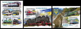 Central Africa 2023 Ukrainian Trains. (621) OFFICIAL ISSUE - Treni