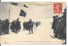 LA JOURNEE D'HIVER DU BALLON D'ALSACE (20 Février 1910) - Course De Fond Militaire, Le Premier Arrivant. - Autres & Non Classés
