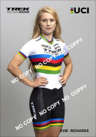PHOTO CYCLISME REENFORCE GRAND QUALITÉ ( NO CARTE ) EVIE RICHARDS 2019 - Cycling