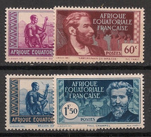 AEF - 1943-44 - N°YT. 191 à 194 - Série Complète - Neuf Luxe ** / MNH / Postfrisch - Unused Stamps