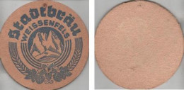 5000924 Bierdeckel Rund - Stadtbräu Weissenfels - Nadellöcher - Sous-bocks