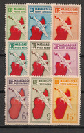 MADAGASCAR - 1941 - Poste Aérienne PA N°YT. 16 à 24 - Série Complète - Neuf Luxe ** / MNH / Postfrisch - Posta Aerea