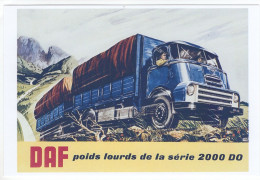 D.A.F. 2000DO  Ancien Camion - Publicité D'epoque - 15x10cms PHOTO - Transporter & LKW