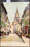 Yverdon (Vaud) La Rue Du Lac - Vue Colorisée D'époque (16'913) - Yverdon-les-Bains 