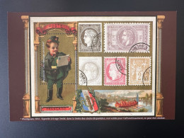 France 2016 - Vignette Cinderella Philaposte Timbre Sur Timbre Empire Français Cérès Stamp On Stamp - Autres & Non Classés