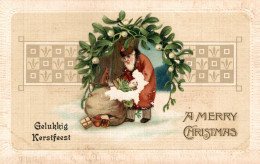 CPA - Babbo Natale, Père Noël, Santa Claus - Rilievo, Relief, Embossed, Gaufré - NV - B023 - Santa Claus