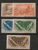 OCEANIE - 1942-44 - N°YT. 150 à 154 - Série Complète - Neuf Luxe ** / MNH / Postfrisch - Ongebruikt